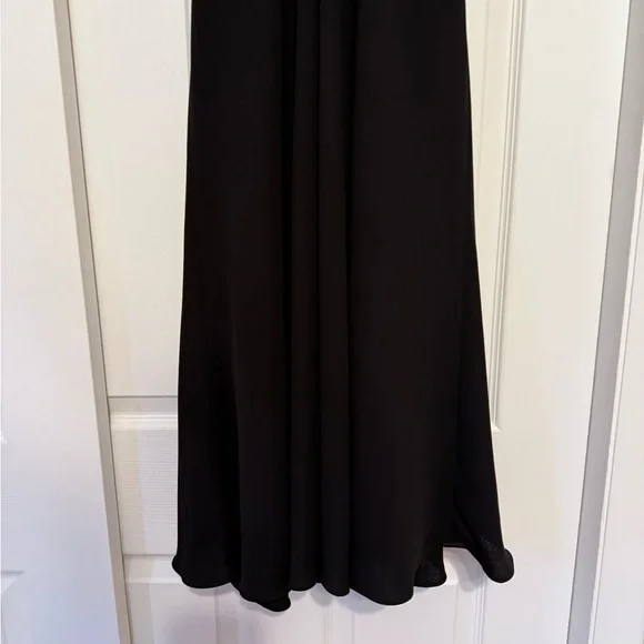 Jones Wear Elegant Black Halter Cocktail Dress - Size 16 - Picture 6 of 9